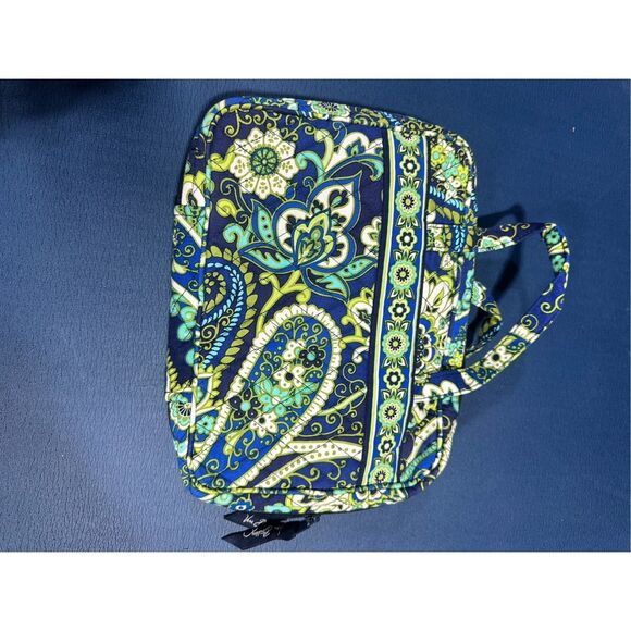 Vera Bradley Rhythm & Blues Quilted Travel Cosmetic Organizer Bag - Picture 2 of 5